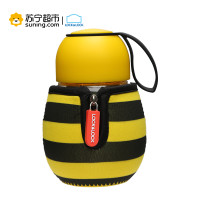 乐扣乐扣(lock&lock)玻璃水杯 LLG652 耐热玻璃 (390ml) 昆虫系列 不保温 黄色蜜蜂