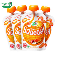 贝贝美食家甜橙香蕉混合泥9 0g 单袋装 果蔬泥 建议适用 9-12个月 婴童果汁