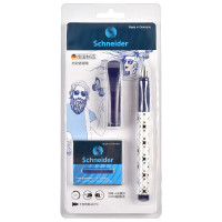 德国施耐德(schneider)钢笔Voice学生练字笔墨水笔0.5mm 格子纹蓝色