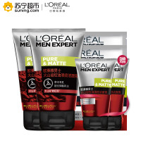 欧莱雅(LOREAL)男士火山岩控油清痘洁面套组