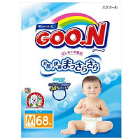 大王 GOO.N 中号婴儿纸尿裤M号 M68片 (6-11kg ) 维E系列