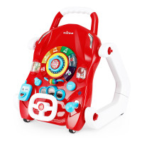 星辉(Rastar)宝宝学步车手推车3合1多功能婴儿学走路助步车玩具89300 红色