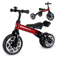 星辉(Rastar)路虎多功能折叠儿童三轮车2-5岁手推宝宝脚踏车童车 红色