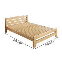 富和美(BNF)床实木床办公接待床实木床床108实木床(床垫 柜子选配) 1米床