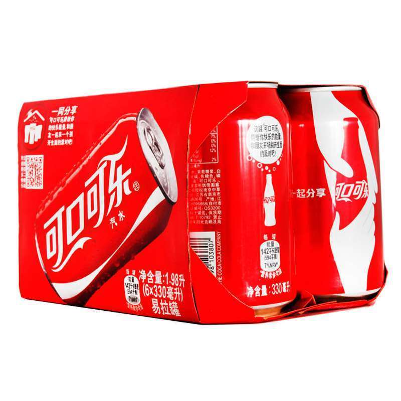 可口可乐汽水 330ml*6(6连包)