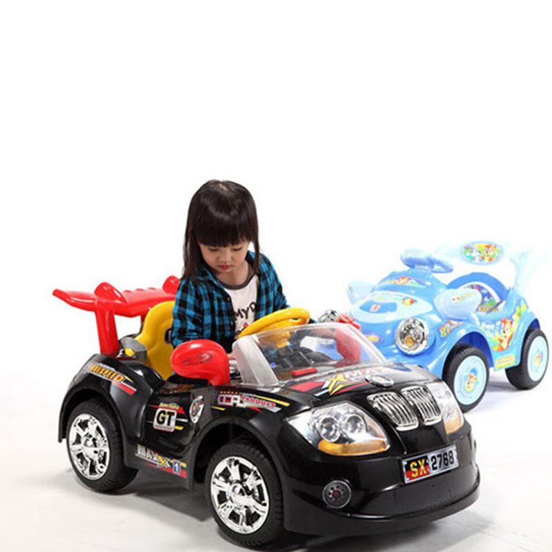 儿童电动车宝马遥控双驱小汽车童车可坐宝宝车