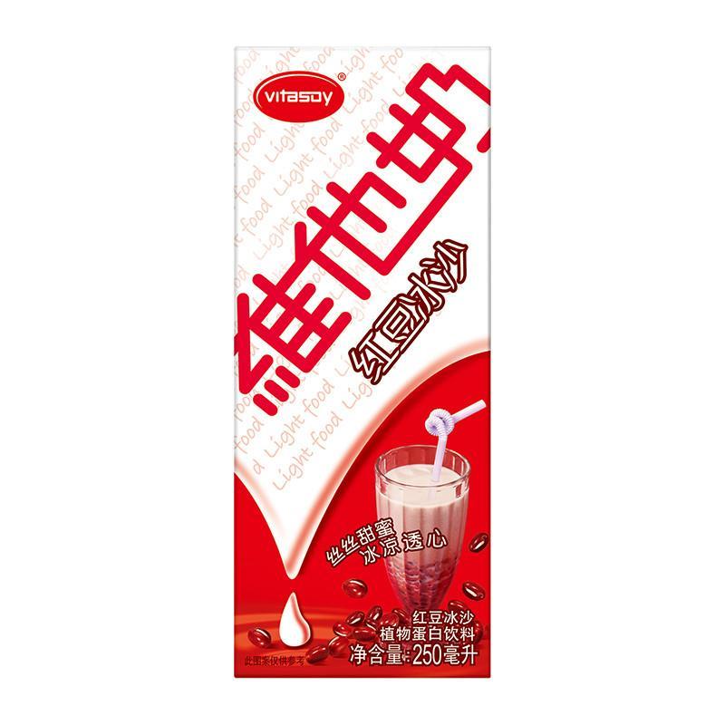 苏宁超市自营 维他奶红豆冰沙植物蛋白饮料250ml*6