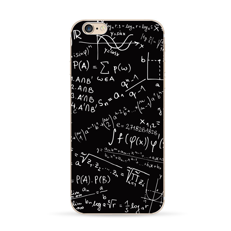 童画研所手机壳浅绿色公式苹果6手机壳iphone