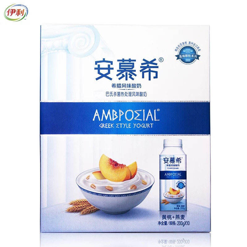 伊利 安慕希 黄桃 燕麦 酸奶 200g×10盒