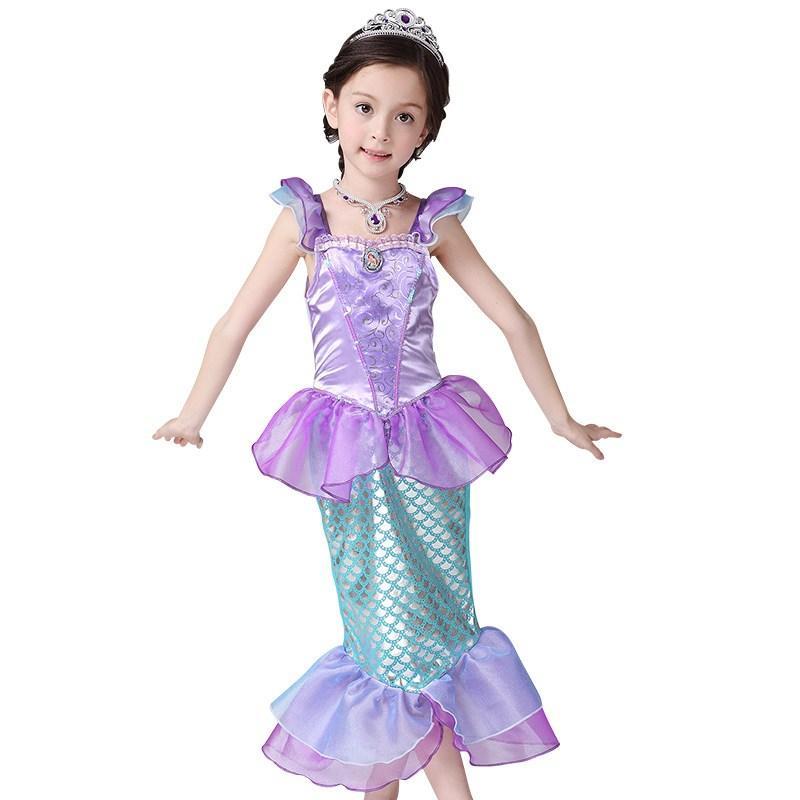 圣诞节儿童美人鱼演出服女童人鱼公主cosplay