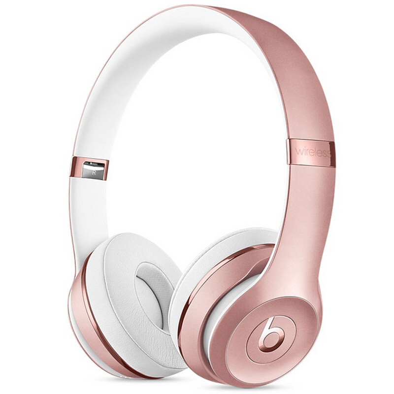 beats solo3 wireless 蓝牙 头戴式耳机 - 玫瑰金色 mnet2pa/a