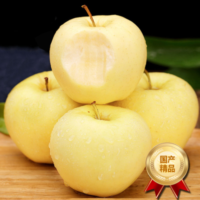 【西沛生鲜】山东新鲜黄元帅苹果粉面苹果 净重5斤 单果80-90mm 甜蜜可口