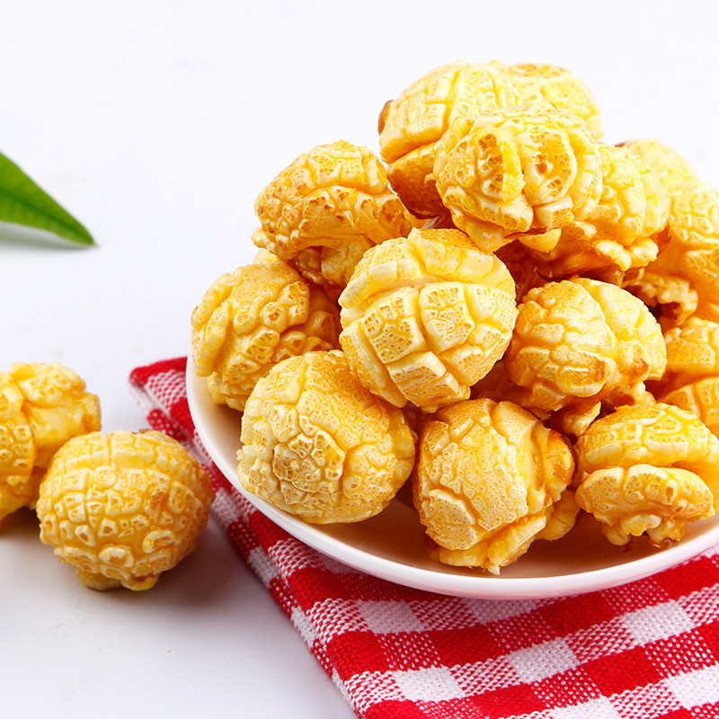 新品【百草味-爆米花150g】休闲零食小吃玉米粒 焦糖奶油味爆米花