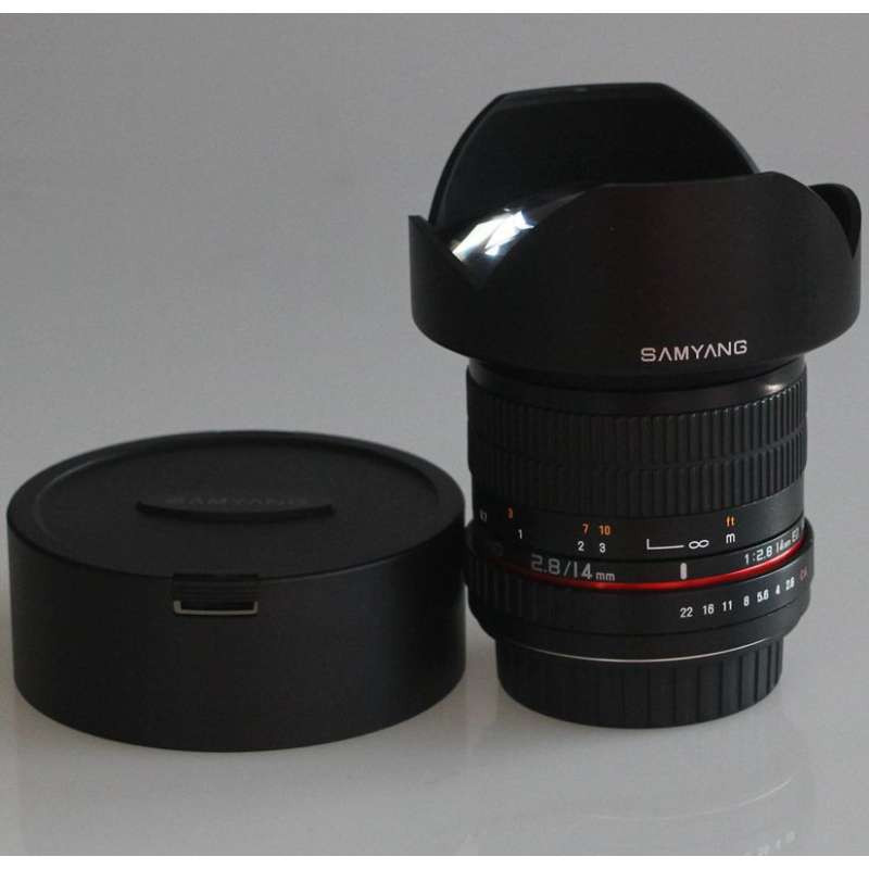 韩国 Samyang 三阳 14mm f2.8 广角镜头 单反镜