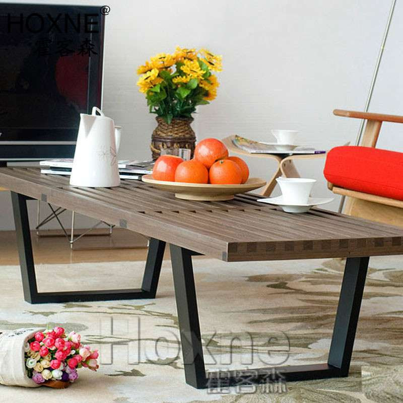 霍客森 Nelson Bench 纳米尼亚长木凳 实木电视