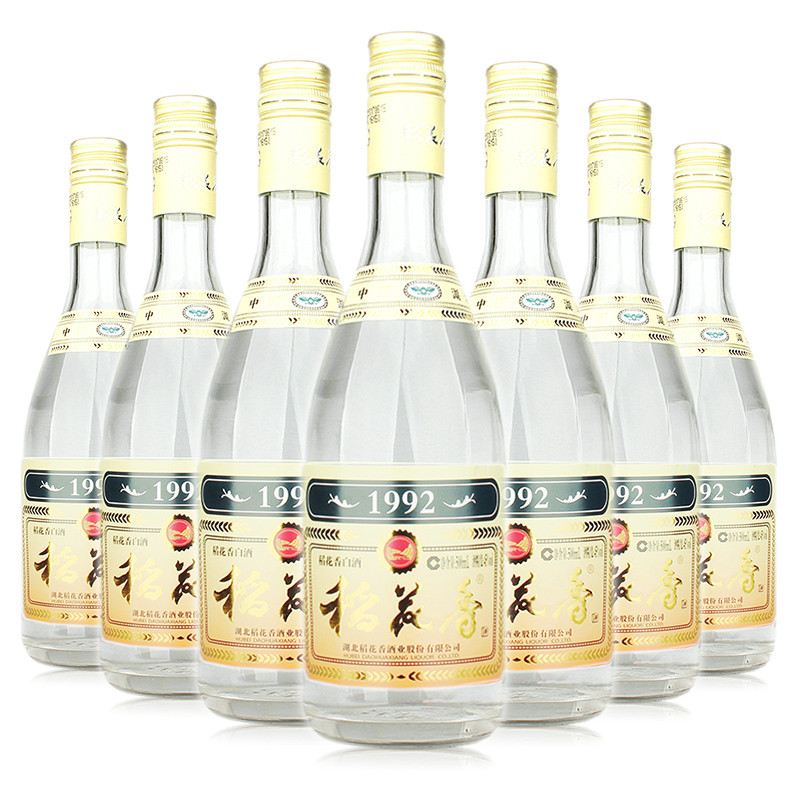 6瓶装42度稻花香酒1992白酒湖北酒500ml6瓶纯粮酿造酒