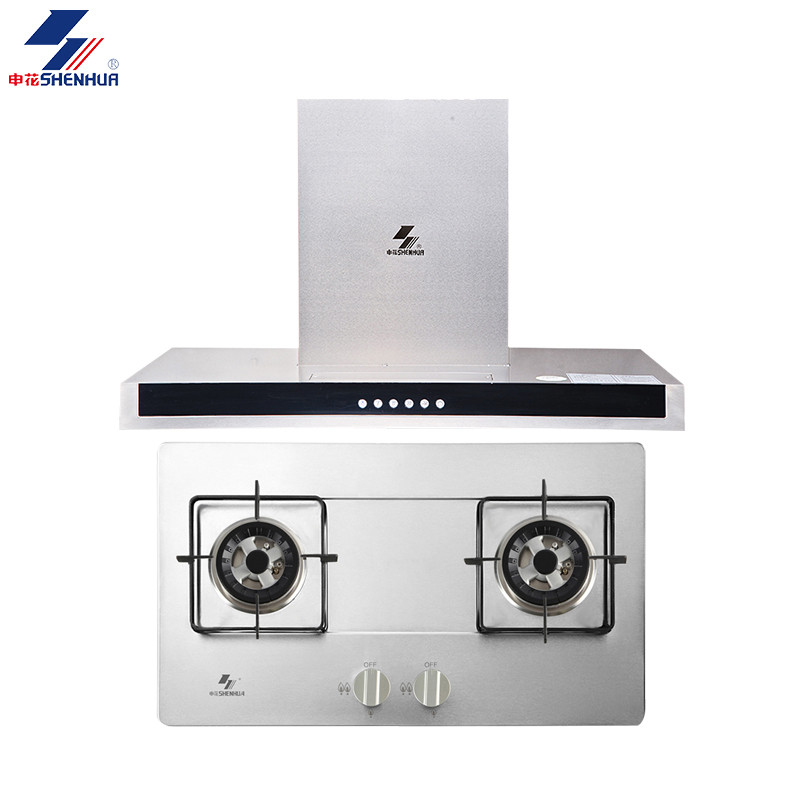 申花 E509-C+701XB6-B欧式顶吸抽油烟机燃气