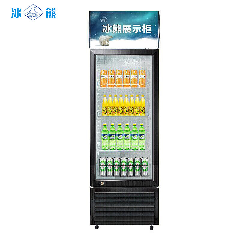 冰熊(bingxiong)lc-368 368升立式冷柜 商用展示柜 冷藏保鲜饮料柜