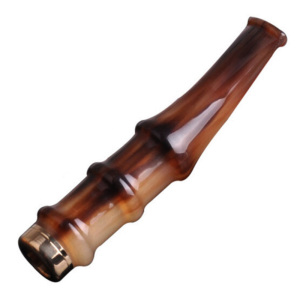 大将军牦牛角烟嘴 半露头加长滤芯 粗细烟两用双重过滤烟嘴 商务礼品 三竹圆