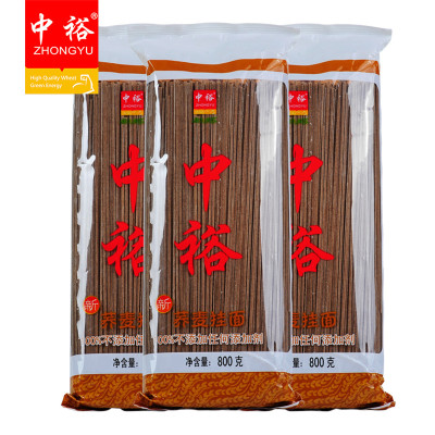 中裕(zhongyu)荞麦挂面(800g*3)面 挂面 面条 细面条 爽滑劲道耐煮