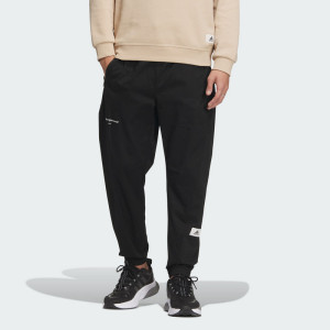 adidas Sportswear Lounge 7/8 Pants 标贴Logo束脚针织纯色运动裤男款黑色IP4989