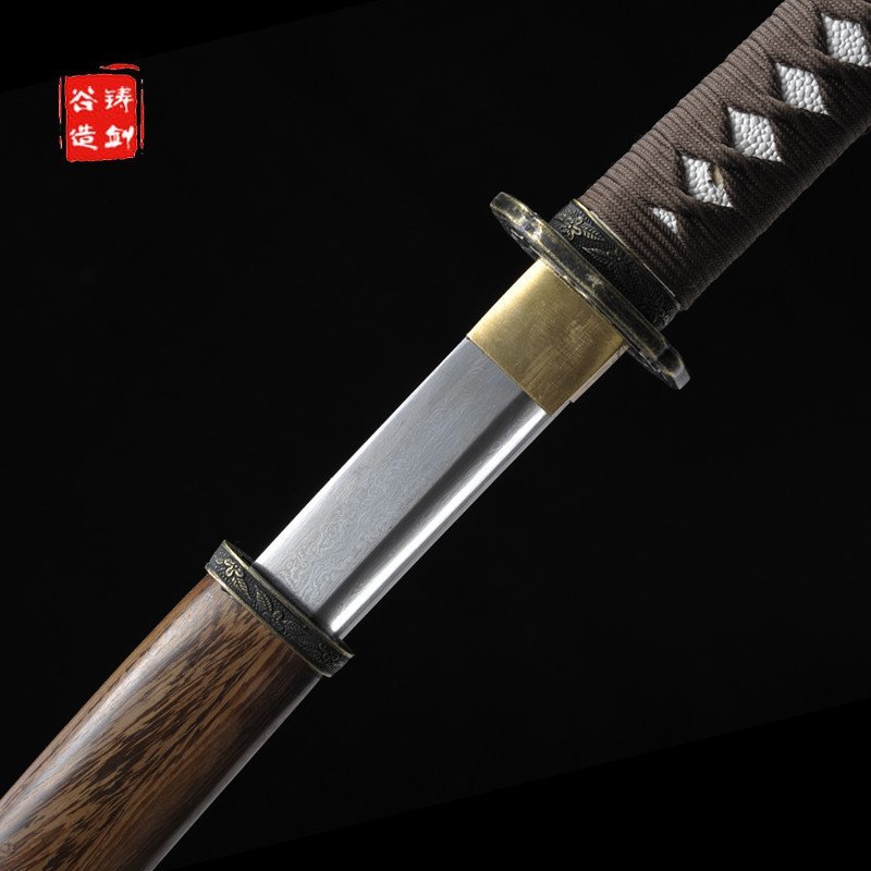 龙泉铸剑谷 日本军刀 102厘米 花纹钢 三八式 武士刀