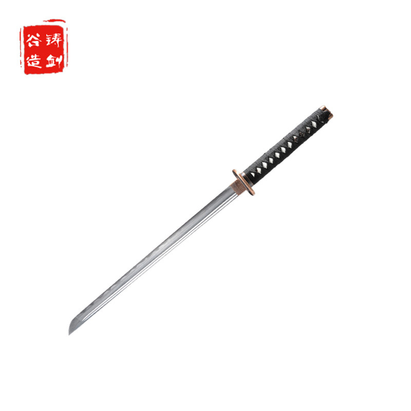 超级新品 龙泉铸剑谷 狂影直刀 日本武士刀 打刀 2种款式 一体刀身