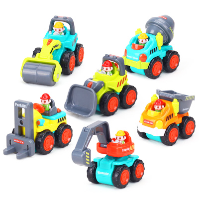汇乐 口袋工程车 儿童玩具工程车 挖土机玩具 玩具铲车 玩具钩机 6款不同造型 79元6款造型每样一个