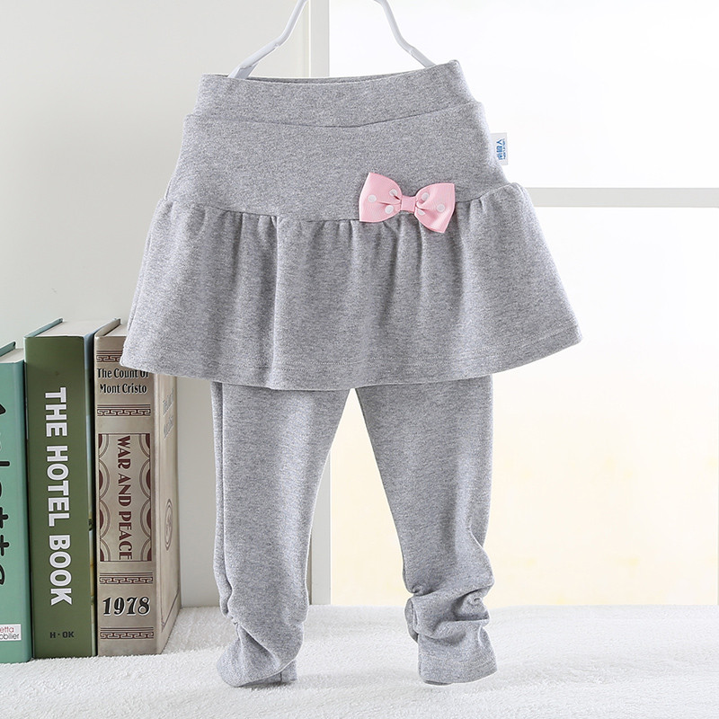 南极人儿童打底裤女童春装百褶裙裤假两件裤子