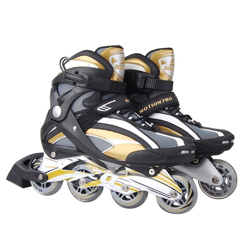 奥奥溜冰鞋AoQ8 黑金色 40码 金峰(JINFENG)