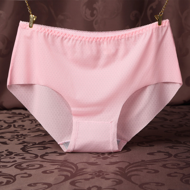 贝壳风铃 冰丝透明透气女内裤超薄网孔无痕女