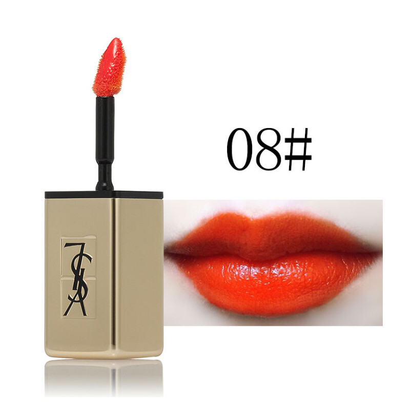ysl/圣罗兰 镜光唇釉 #8号色 暖橘色 6ml