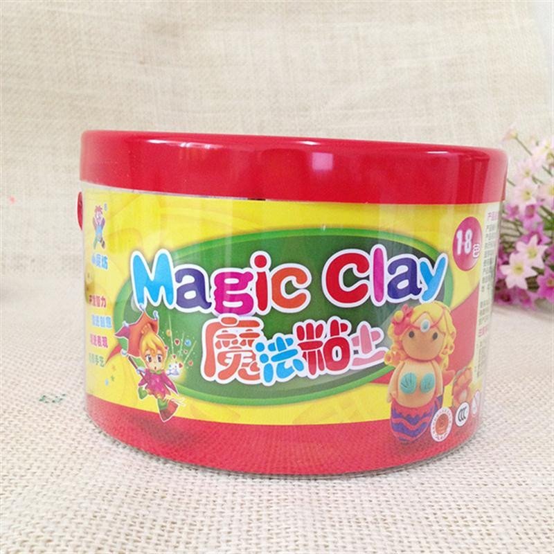 小魔坊 MF-8018魔法粘土18色装 手工DIY 橡皮