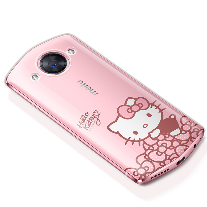逸美达 美图m8手机壳 meitu m6/m6s保护套透明防摔软硅胶外壳女款个性