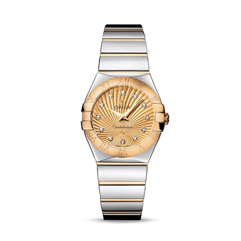 欧米茄(omega) 星座系列镶钻石英女表123.20.27.60.58