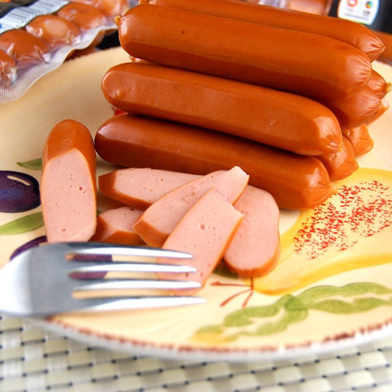 中粮 万威客 脆皮热狗肠(原味)1kg装 腌腊制品