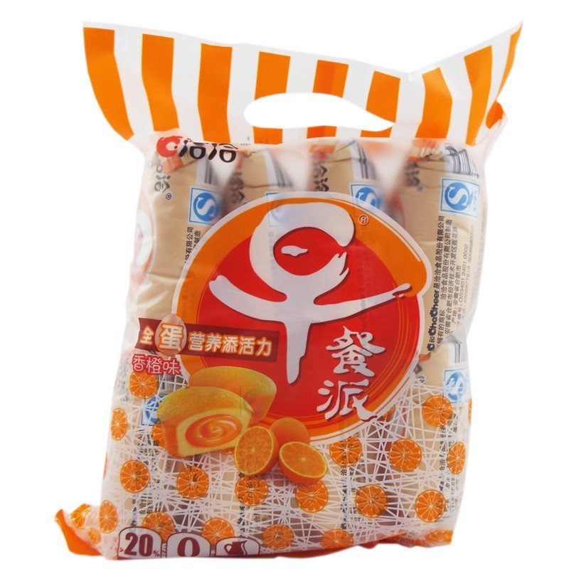 洽洽早餐派香橙味注心蛋糕 200g 营养早餐零食品 休闲