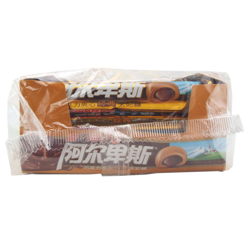 包邮 阿尔卑斯 巧克力夹心经典太妃糖 804g(33.5g×24) 整盒