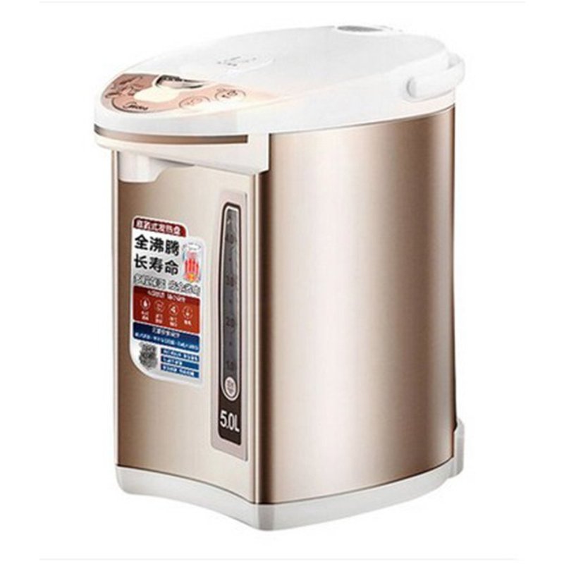 Midea\/美的 PF701-50T电热水瓶304不锈钢保温家用5L大容量烧水壶 电水壶\/电水瓶 PF701-50T 【价格 图片 品牌 报价】-苏宁易购