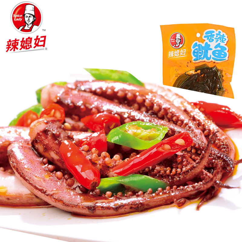 辣媳妇 香辣鱿鱼40g 重庆特产 鱿鱼丝鱿鱼须麻