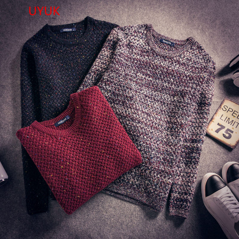 JEANE-SUNP秋冬新款男毛衣青年韩版修身针