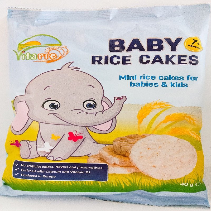 荷兰进口味咔嗞原味米小圆40g宝宝婴幼儿零食