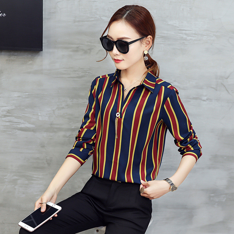 香港圣芬婷 2017春款新装欧货新款拼色条纹套