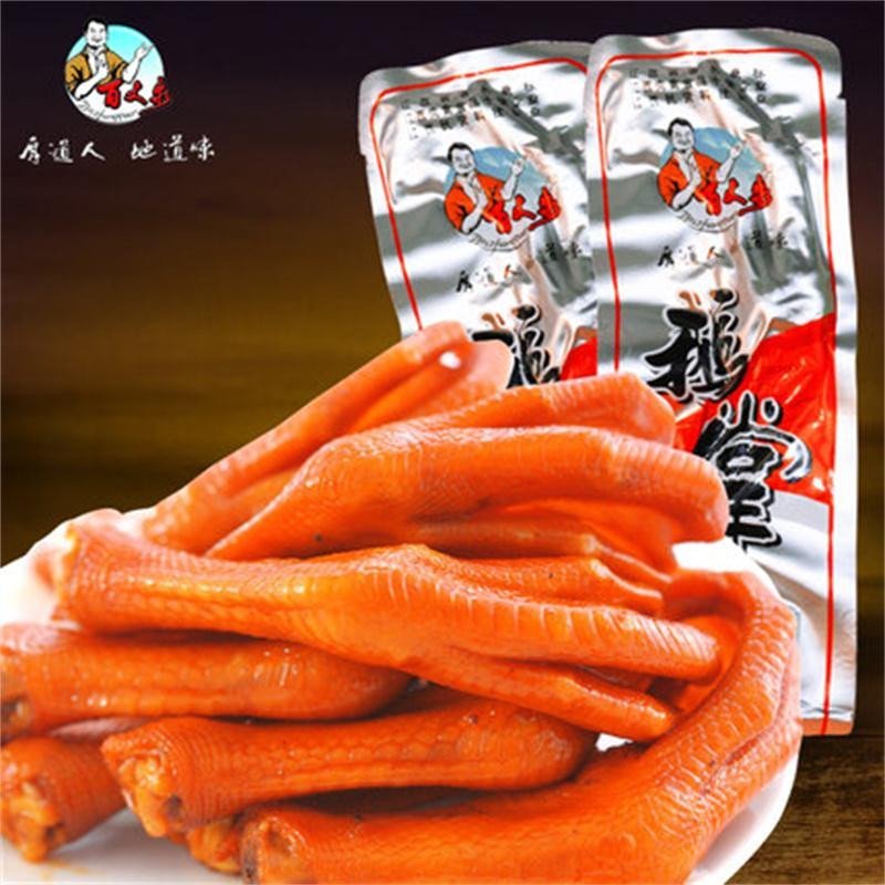 百丈泉 江西特产绝味香辣鸭爪麻辣鸭掌250g 真