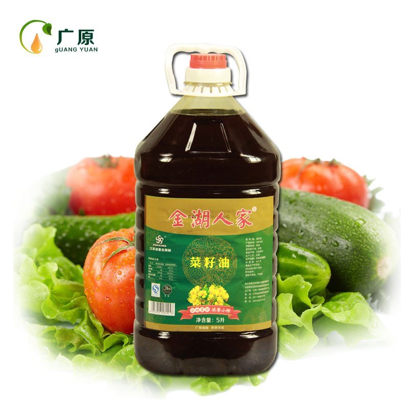 金湖人家浓香小榨非转基因菜籽油食用油5l