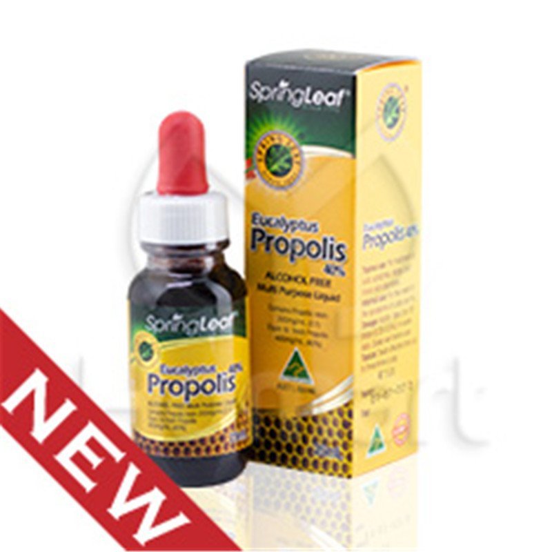 Spring Leaf尤加利树蜂胶滴液 40% 25毫升(彩盒