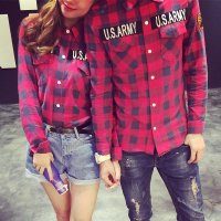 女红格子衬衫价格_女红格子衬衫最新报价_女