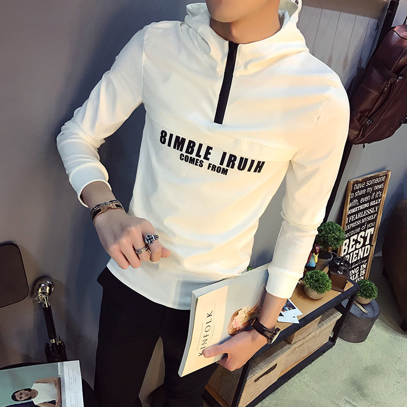 古莱登2017带帽卫衣男戴帽子套头精神小伙韩