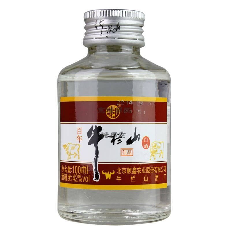 牛栏山佳品二两小炸弹 浓香型42度 100ml*12瓶装