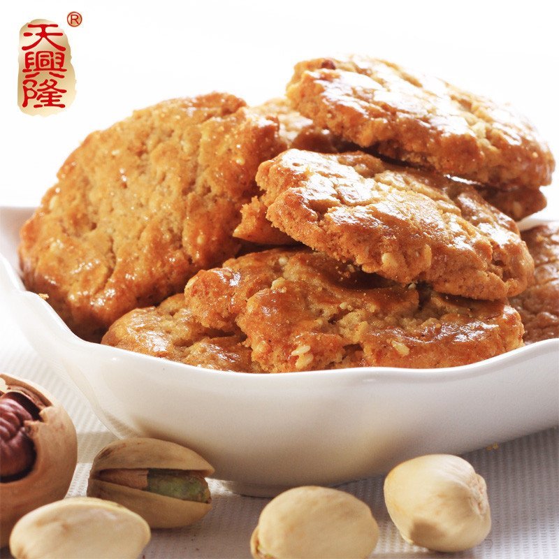 天兴隆广东特产鸡仔饼190g*2盒 鸡仔饼饼干早餐糕